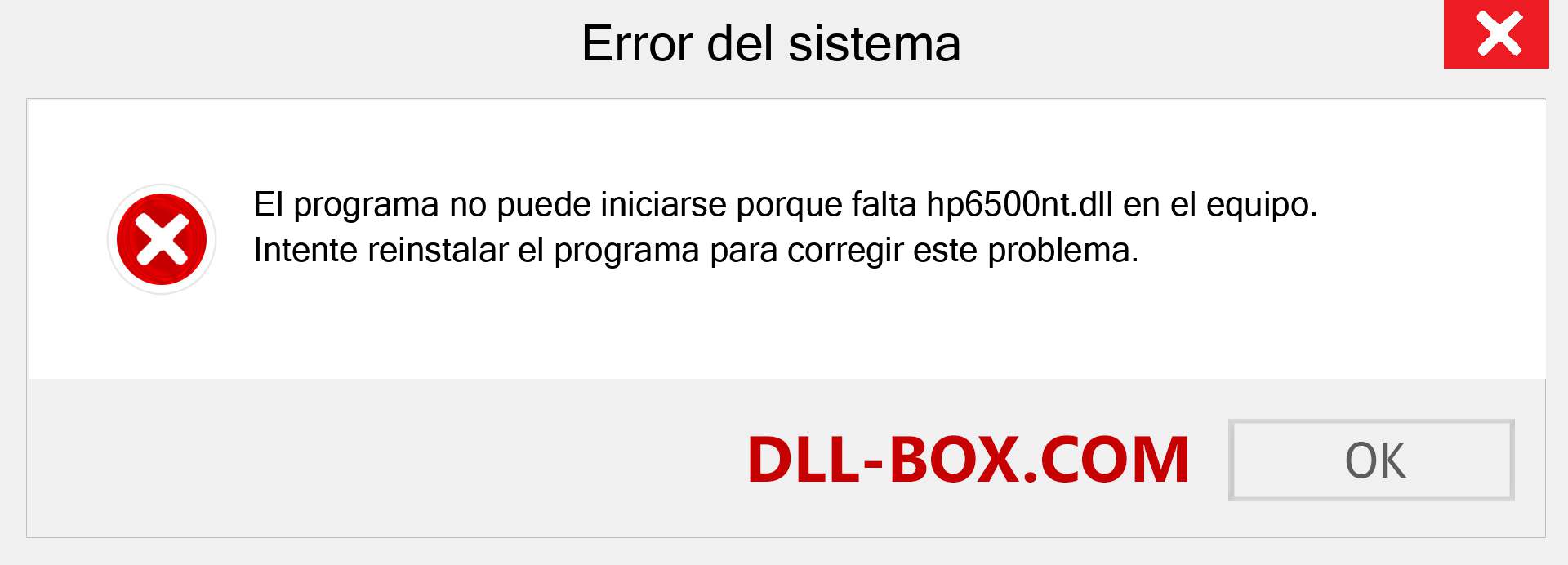 ¿Falta el archivo hp6500nt.dll ?. Descargar para Windows 7, 8, 10 - Corregir hp6500nt dll Missing Error en Windows, fotos, imágenes