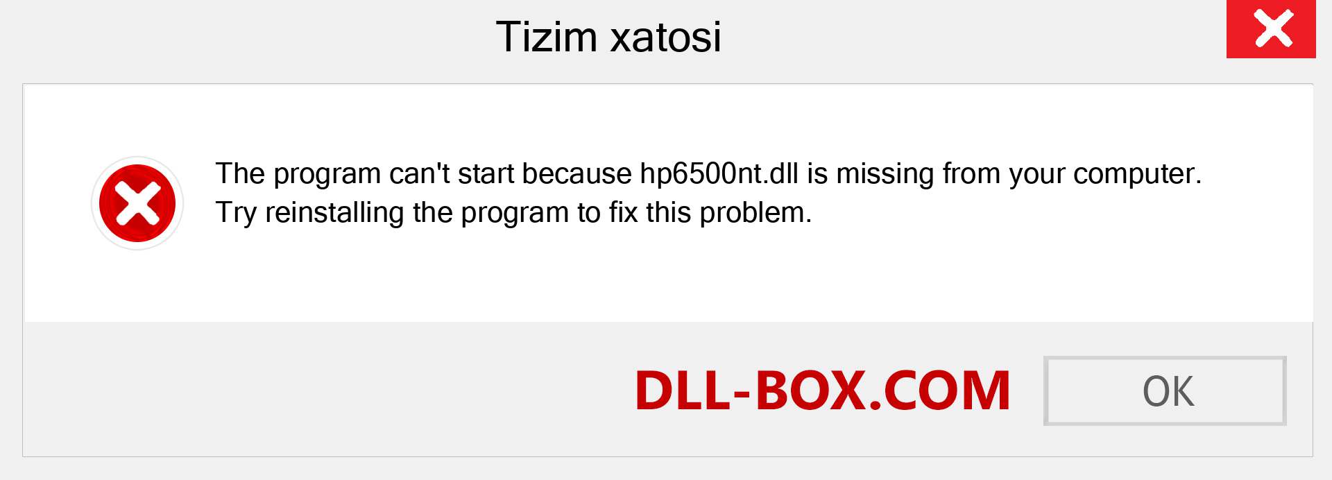 hp6500nt.dll fayli yo'qolganmi?. Windows 7, 8, 10 uchun yuklab olish - Windowsda hp6500nt dll etishmayotgan xatoni tuzating, rasmlar, rasmlar